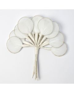 Fleur tulle blanche avec du fil bouquet de 12