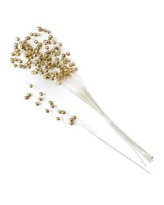 Perlas doradas pomos de 12, min.12