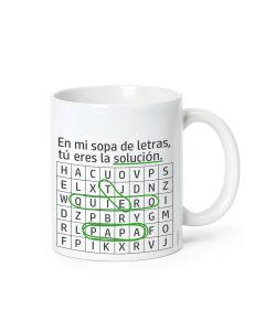 Taza cerámica crucigrama papa