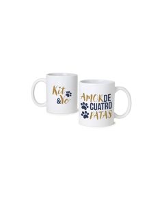 Taza cerámica Amor de 4 patas en caja regalo