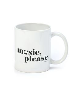 Tazza in ceramica Music, Please in scatola regalo