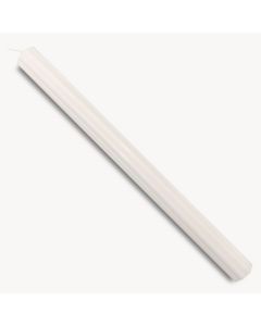Cirio acanalado Mi Bautismo blanco en caja pvc 40x3,2cm.