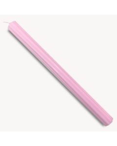 Cirio acanalado Mi Bautismo rosa 40x3,2cm