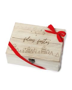 Pack regalo caja F.Fiestas casitas personalizado con dulces