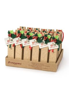 Espositore 36 scatole clip agrifoglio e carta 2cioccolatini