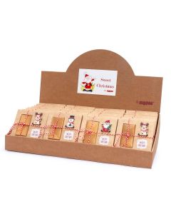 Expositor 33 cajas 2 napolitanas 3 modelos Christmas