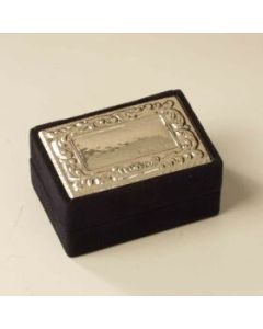 Joyero terciopelo Plata de Ley 925  5x6,5x3cm