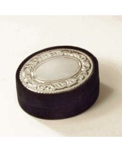 Joyero terciopelo Plata de Ley 925 6x7x3cm