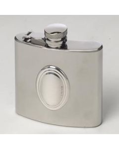 Petaca con placa Plata de Ley 8x10cm