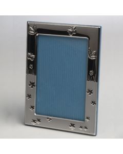 Marco Primavera Plata de Ley 925 azul 9x13cm