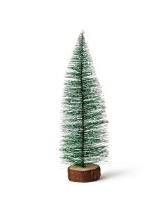 Sapin de Noël grand 25 cm. avec base en bois