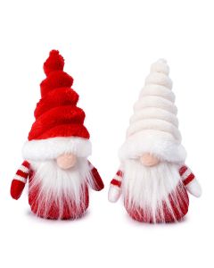 Gnomo gorro rojo y blanco, 16cm., surtido min.2