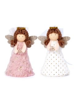 Piccoli angeli corona ali dorate, vestito 1 ciocc  asst, 8u