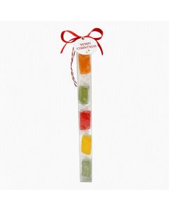 Tubo Natalizio con 5 Caramelle BlandiFruit Jelly "Merry Christmas"