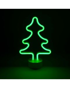 Insegna al neon Albero con supporto 30 cm.