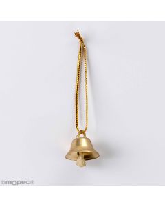 Campanitas doradas metálicas, 2x2,10cm.Ø,  precio 12pcs
