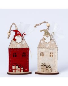Pendentif maison du Père Noël 1 chocolat min 8