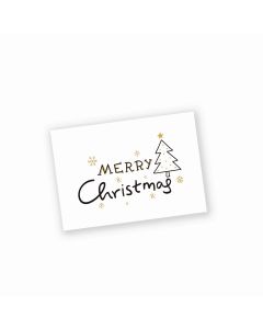 Tarjeta Merry Christmas árbol navideño