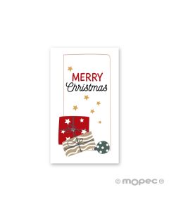 Tarjeta Merry Christmas regalos