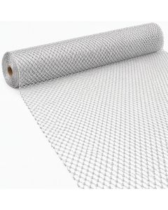 Tejido Red lamé 150cmx100cm plata