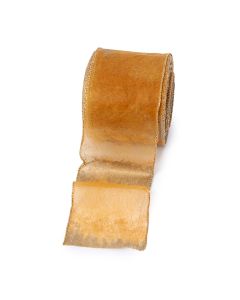 Cinta marmoleada cableada ribete oro 80mmx25m ocre