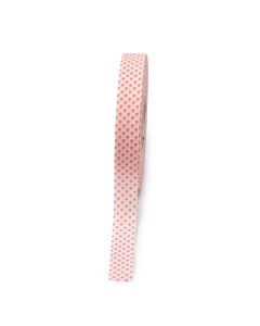 White ribbon pink points 20mmx50m