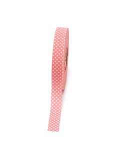 Pink ribbon point white points 20mmx50m