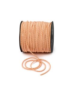 Cordon rayonne rose pâle 3mm x 100m