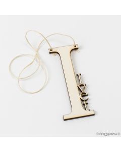 Hanging decoration I with name inside 12cm height approx.