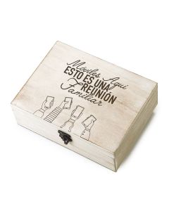 Cofre madera Reunión Familiar 23x17cm