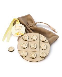 3 in a row Easter wooden card Happy Easter