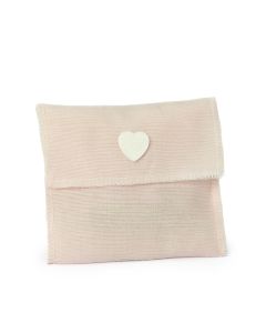 Juego 3 en raya de madera Cruz  rosa y beige