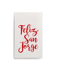 Tarjeta San Jorge 5,7x3,5cm, hojas de 30tarjetas