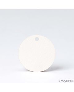 Carton rond blanc 3cm.