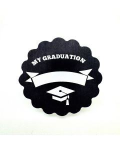 Etiq. adh. MY GRADUATION ondas negra 1hj=24u.min.5