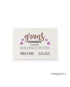 Tarjeta precortada grans moments 1hj=36u,min.5