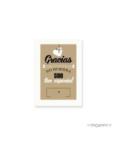 Tarjeta prec.retro corazón marrón 1hj=36,min.5