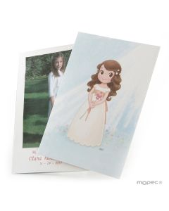 Portafoto niña Comunión lirio, min.25