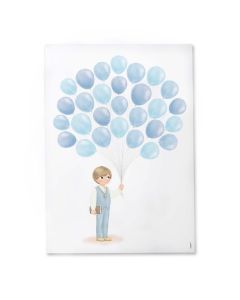 Picture to frame for signatures boy vest and bible 29.5x42cm