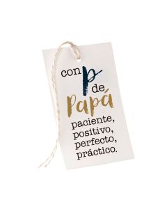 Tarjetón P de Papá
