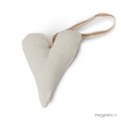 Heart cushion with pendant