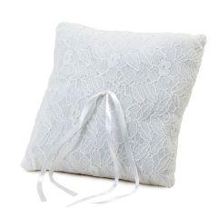 Ivory cushion 20x20cm. for rings