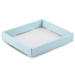 Lux carton tray sky blue 23x27x4,5cm