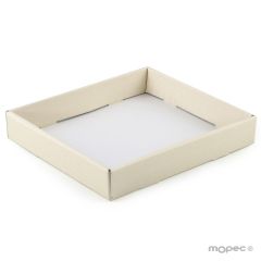 Lux carton tray ivory 27x24x5cm