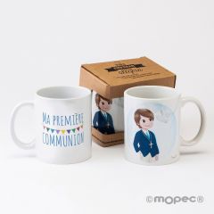 Taza cerámica Ma première Communion en caja regalo