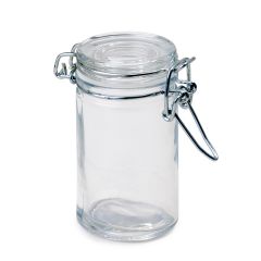 Vintage jar 4,5Øx8cm. with metal closure 100ml.