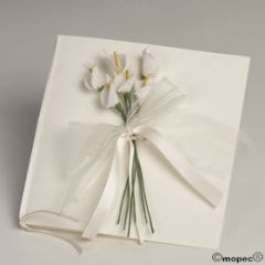 Wedding invitation cotton gauze lily with envelope