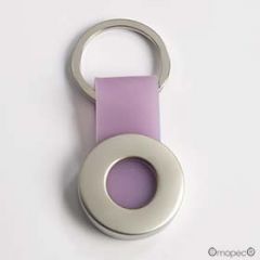 Round keyholder, lilac ribbon
