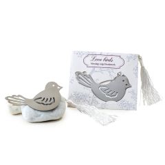 Metal bird bookmark with presentation in blister