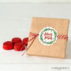 Kraft box with 4 chocolates and card